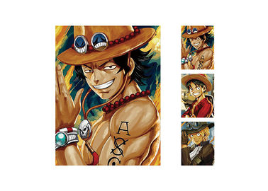 One Piece Luffy Flip Anime Lenticular Poster Triple Transitions For Restaurant